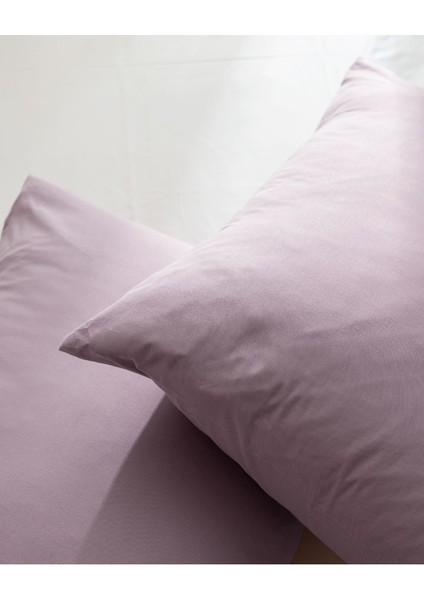 Manon %100 Pamuk Yastık Kılıfı Seti - Açık Mürdüm