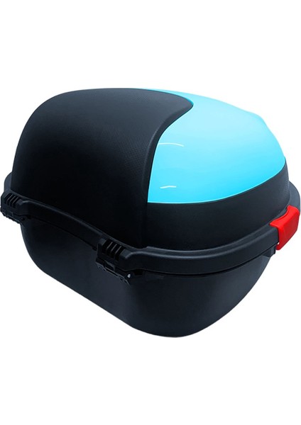 XT11-LB 28 Litre Motosiklet Arka Çanta Açık Mavi Parlak Su Geçirmez ABS Çift Kilitleme Üniversal fırsatları