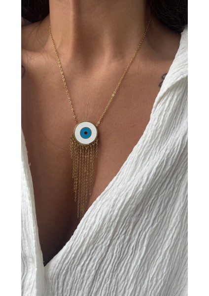 Çelik Zincirli Göz Kolye