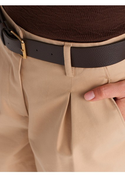 72154 Lyocell Karışımlı Chino Şort-Bej modelleri