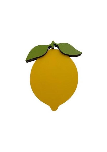 Limon Motifli Kahve Sunumluğu Limon Tatlısı Sunum Altlığı (2'li)