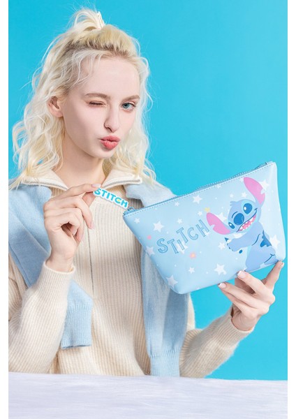 Disney Lilo&stitch Lisanslı Beşgen Kozmetik Çantası modelleri