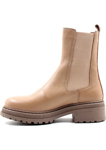 Hakiki Deri Kürklü Kadın Klasik Bot 257KZA622 modelleri
