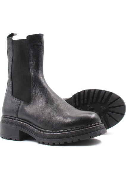 Hakiki Deri Kürklü Kadın Klasik Bot 257KZA622 fiyatları