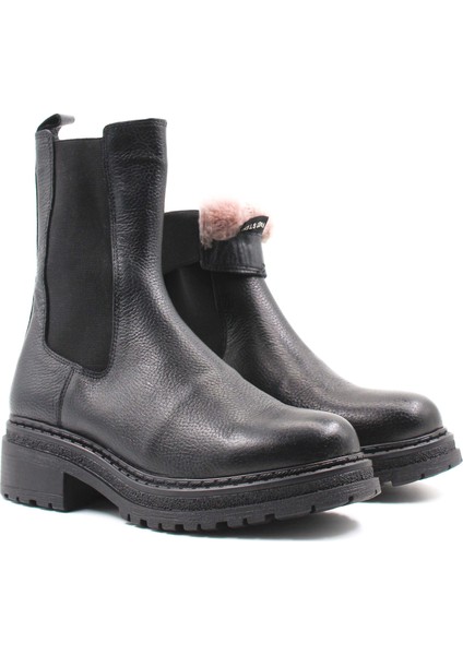 Hakiki Deri Kürklü Kadın Klasik Bot 257KZA622 modelleri