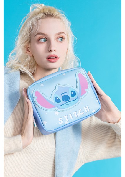 Disney Lilo&stitch Lisanslı Kare Kozmetik Çantası (L) modelleri