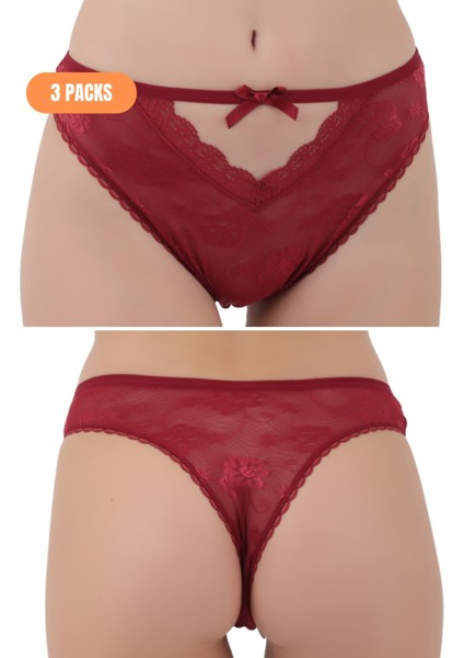 Basic Yumuşak Dokulu Penye Külot Kırmızı Renk