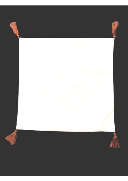 Nakışlı Püsküllü Dekoratif Kırlent Kılıfı Takımı (4 Parça - 43x43 cm) NKK003 modelleri
