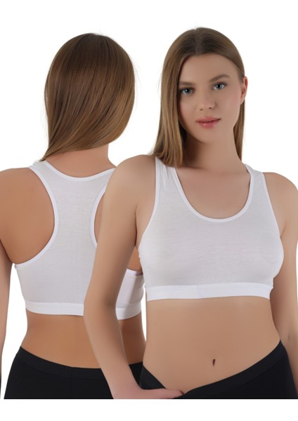 Kadın Kalın Askılı Pedsiz Sporcu Crop | S-M, L-Xl