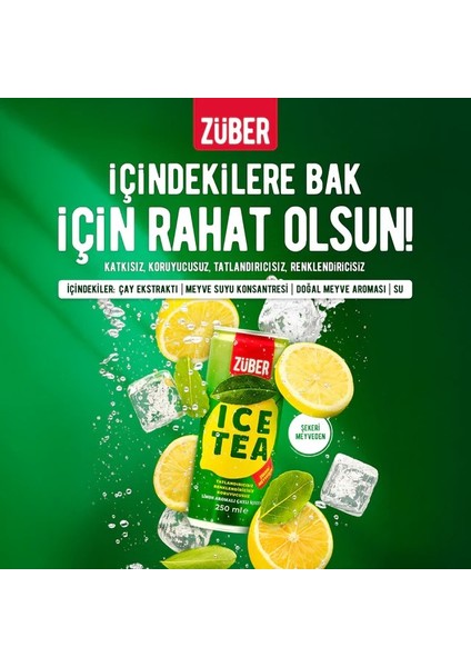 Zuber Ice Tea Limon 250 ml x 3 Adet fiyatları