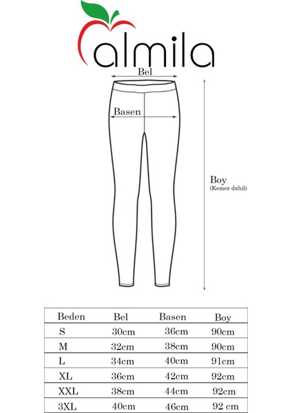 Klasik Düz Çelik Örme Kadın Tayt 4001