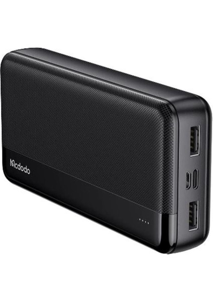 MC-1370 20000 mAh Çift USB Çıkışlı 5V 2.1A LED Göstergeli Siyah Powerbank