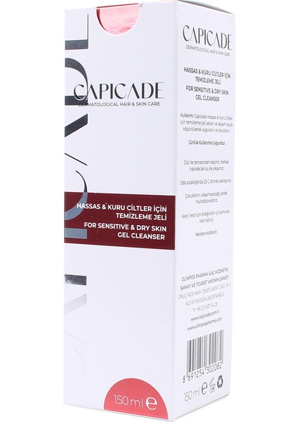 Hassas&Kuru Ciltler Temizleme Jeli 150 ml modelleri