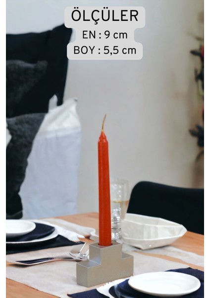 Şamdan Mumluk Dekoratif Mumluk Tealight Mumluk Model 16 Ikili Mumluk indirimleri
