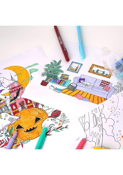 Donga My Color2 Çift Taraflı Brush Kalem 24'lü Set