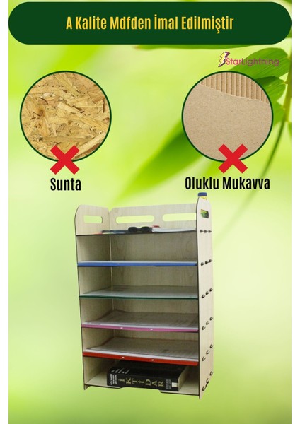 Masa Düzenleyici Organizer Evrak Rafı Masaüstü Organizer Model 5