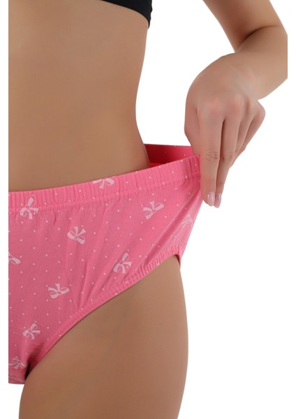 Fiyonk Desenli %100 Pamuk Yüksek Bel Külot – Şıklık ve Doğallık! modelleri