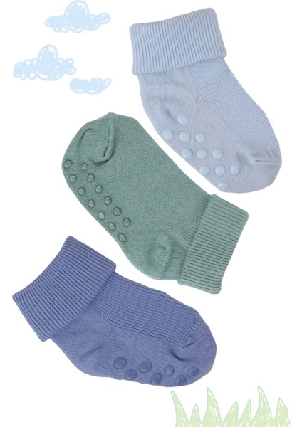 Erkek Bebek Kaydırmaz Pamuklu Yumuşak Çorap – 12’li Paket modelleri