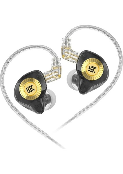 EDX ULTRA In-Ear Monitor Dinamik Sürücü HiFi IEM Kulak İçi Kulaklık (Black-Siyah)