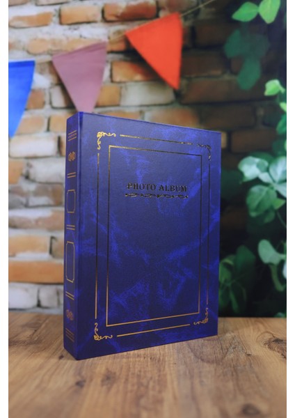 13x18 cm 200’lük Ciltbezli Deluxe Fotoğraf Albümü Lacivert