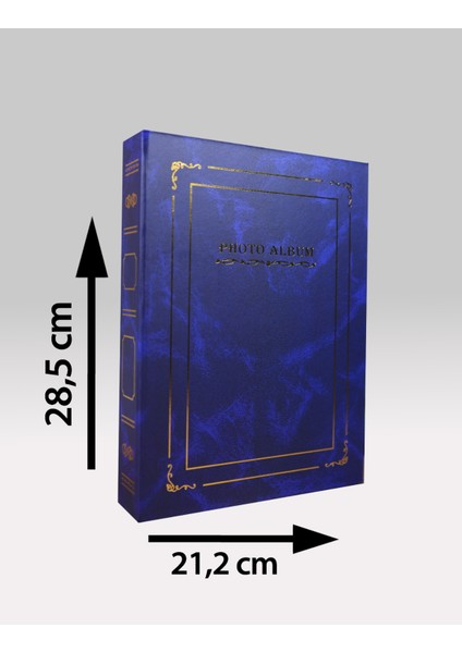 13x18 cm 200’lük Ciltbezli Deluxe Fotoğraf Albümü Lacivert fırsatları