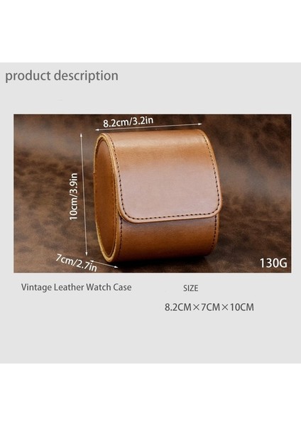 Pu Deri İzleme Koruyucu Toz Geçirmez Ekran Kutusu Taşınabilir Saklama Kutusu (Kahverengi) (Yurt Dışından) fırsatları