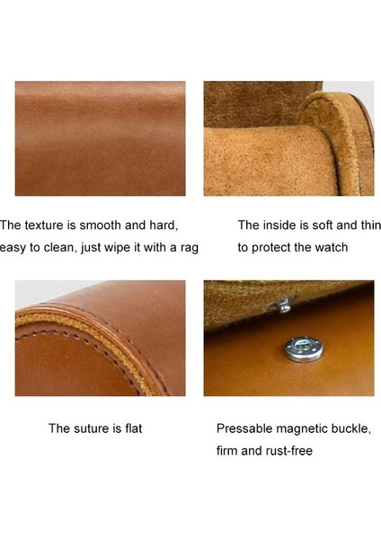 Pu Deri İzleme Koruyucu Toz Geçirmez Ekran Kutusu Taşınabilir Saklama Kutusu (Kahverengi) (Yurt Dışından) indirimleri