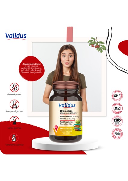 Slimming Set - Bromelain - Glukomannan - Berberin - Cla - Apple Cider modelleri