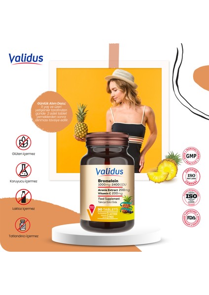 Slimming Set - Bromelain - Glukomannan - Berberin - Cla - Apple Cider