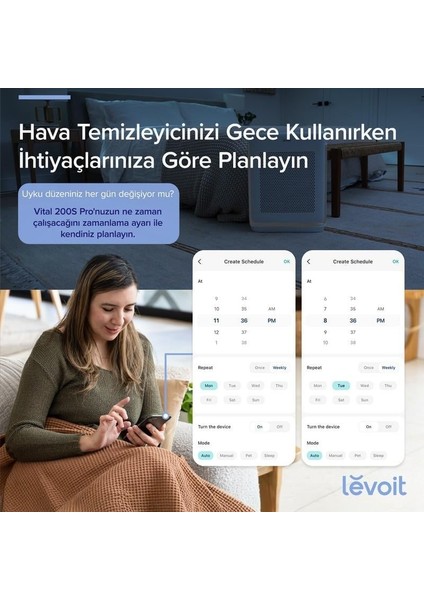 Vital 200S Pro Akıllı Gerçek Hepa Hava Temizleme Cihazı