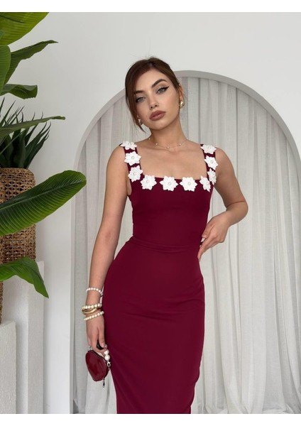 Mıng Çiçek Detaylı Elbise modelleri