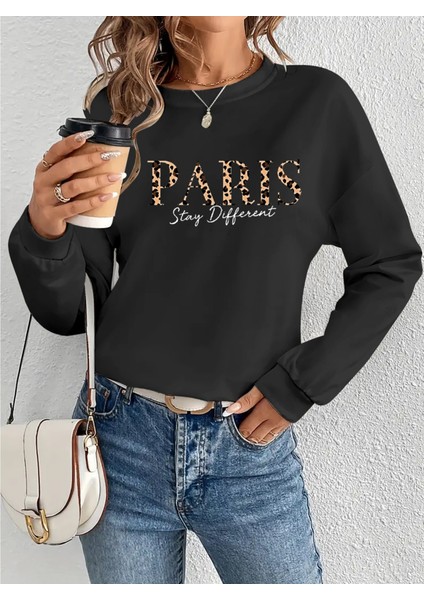 Kadın Uzun Kollu Bisiklet Yaka Desenli Viskon Iki Iplik Bluz modelleri