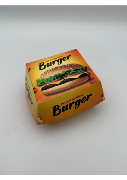 Hamburger Kutusu 12,5X12,5X9 cm 100 Adet