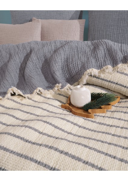 5 Katlı, Dolgulu Müslin Battaniye, Çok Amaçlı Battaniye Battal Boy 240 x 260 cm modelleri