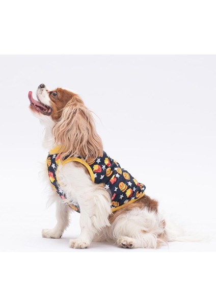 Star Hamburger Kedi Köpek Tişörtü - Kedi Köpek Kıyafeti modelleri