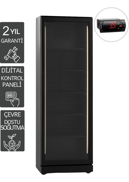 375 Dtk Siyah Premium Dikey Şişe Soğutucu fiyatları