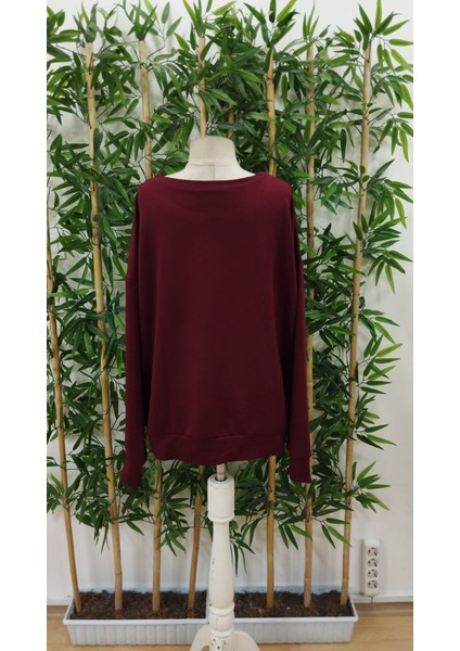 Kadın Uzun Kollu Bisiklet Yaka Desenli Viskon Iki Iplik Bluz indirimleri