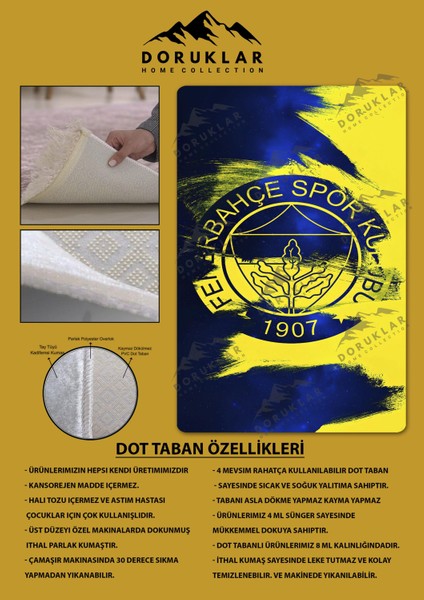 Kaymaz Taban Makinada Yıkanabilir Dijital Baskı Modern Desenli Genç Odası ve Çocuk Odası Halısı Dot Taban Halı fiyatları