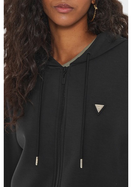 Olympe Scuba Regular Fit Kapüşonlu Sweat V4YQ06KCAY2 Bayan Sweat V4YQ06 Kcay2 Jblk fırsatları