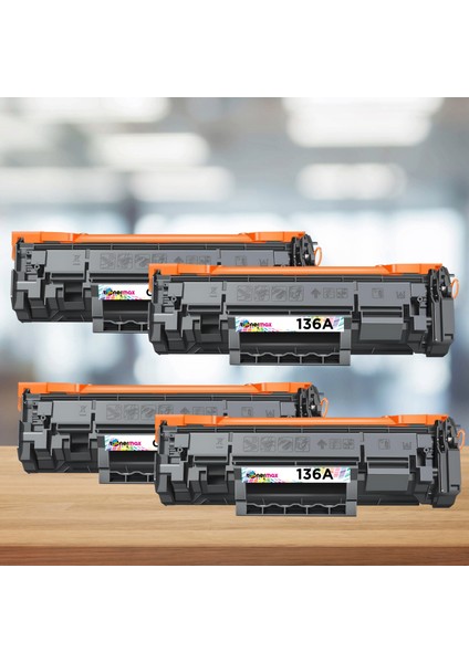 Hp 136A-W1360A Muadil Toner - Çipli - 4'lu Avantaj Paket / M211 / M236