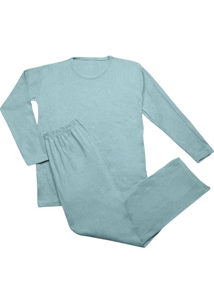 İkili Kadın Rahat Pijama Takımı – Fitilli, İç Göstermez, Su Yeşili fiyatları