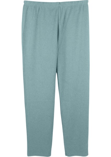 İkili Kadın Rahat Pijama Takımı – Fitilli, İç Göstermez, Su Yeşili fırsatları