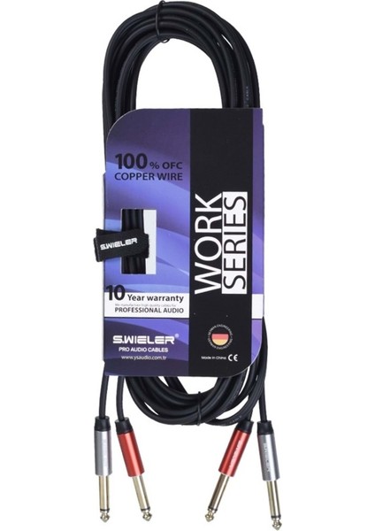 S.wıeler 2*6.3 mm Mono - 2*6.3 mm Mono Kablo 3mt.smm2-3m modelleri