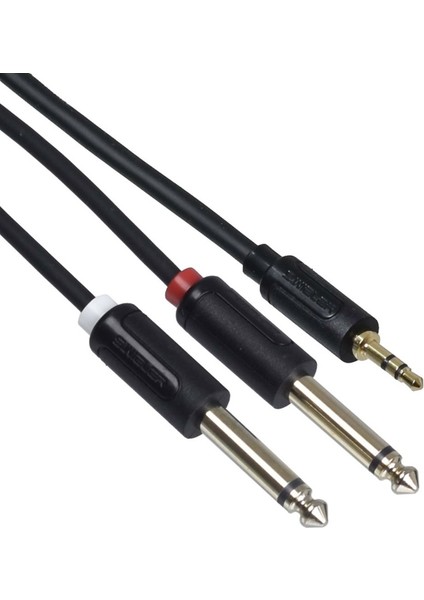 2*6.3 mm Mono - 3.5 mm Stereo Kablo 3MT.SM2S-3M modelleri