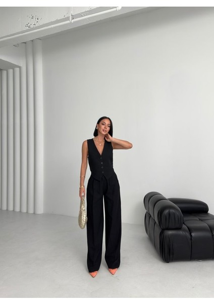 Keten Sirti Çapraz Geçi̇şli̇ Cepken Pantolon Takim fırsatları