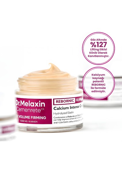 Cemenrete Calcium Intense | Rebornic | Kalsiyum Yüz ve Göz Kremi 50 ml fırsatları