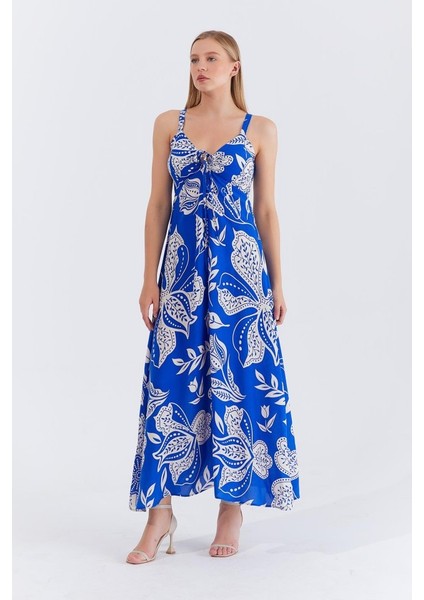 Askılı Viscon Elbise - Saks fiyatları