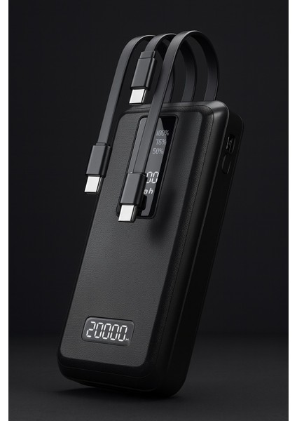 20.000MAH Powerbank | LED Ekranlı Kompakt Harici Batarya