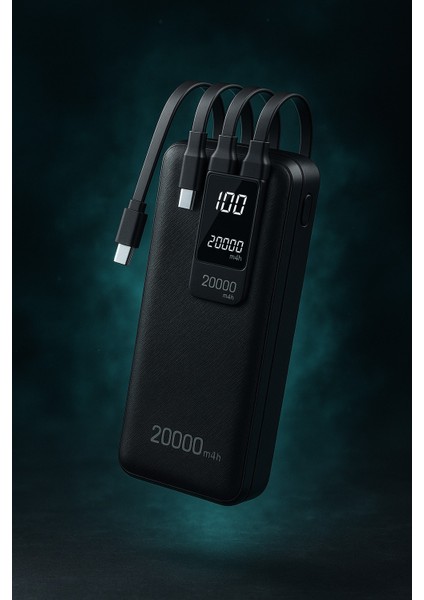 20.000MAH Powerbank | LED Ekranlı Kompakt Harici Batarya modelleri