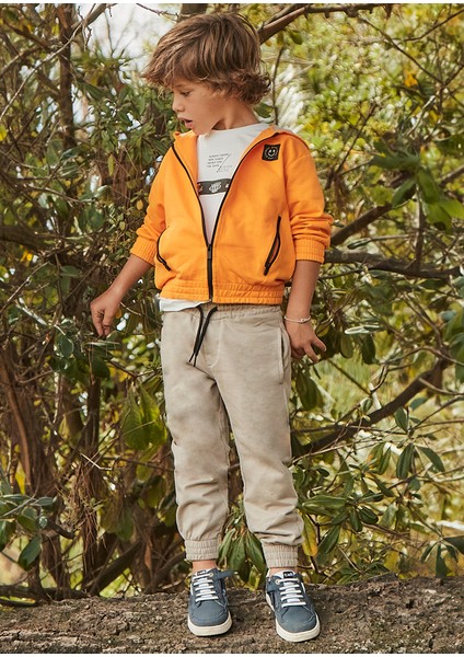 04-10 Yaş Erkek Çocuk Mayoral Turuncu Üçlü Takım - Turuncu